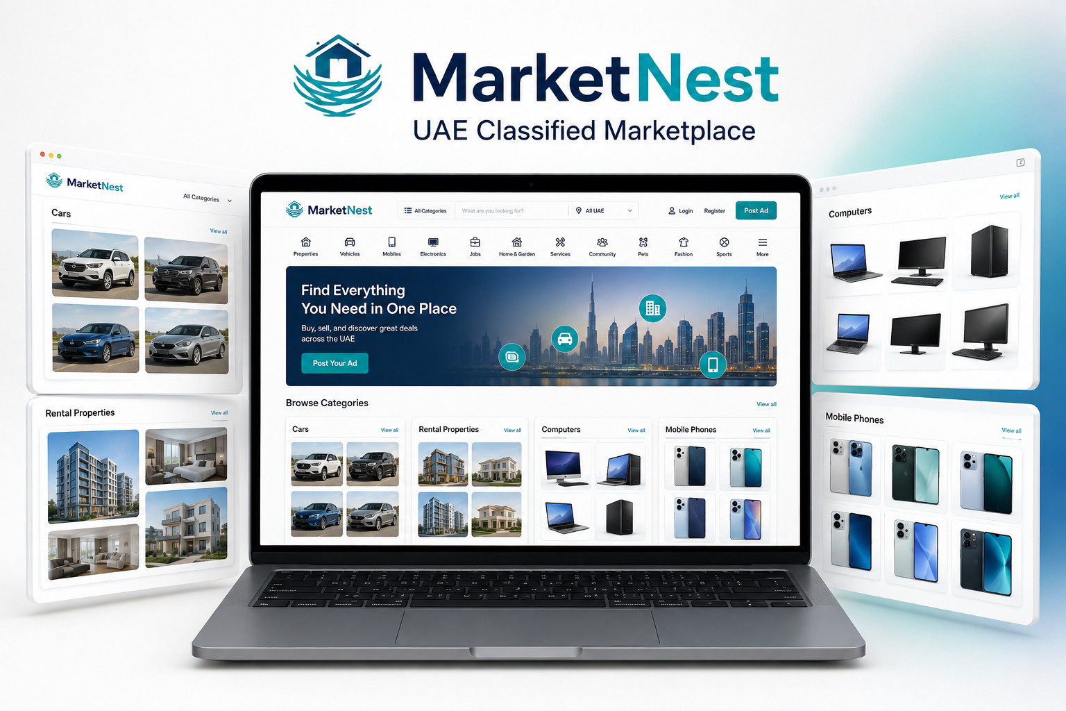 UAE Classified Marketplace Website website preview