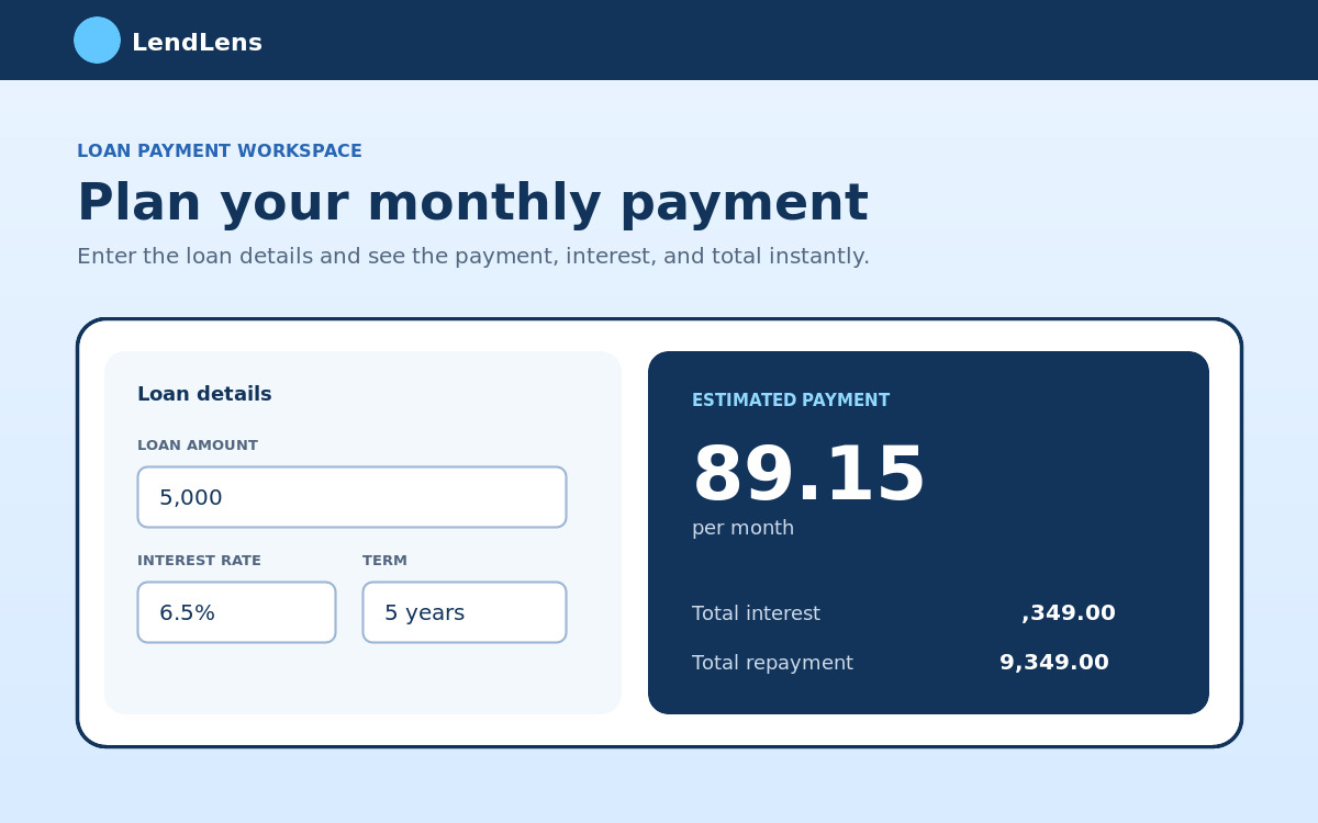 Loan & EMI Calculator website preview